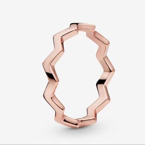 PANDORA Rose Gold Timeless ZigZag Ring